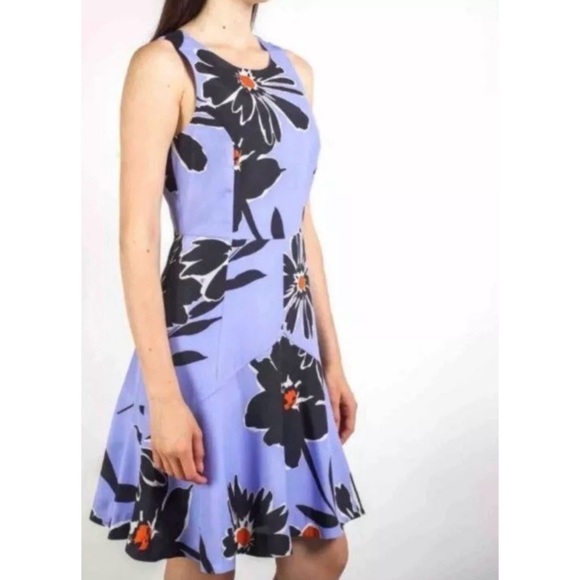 NWT J. CREW Floral Print Sleeveless Fit and Flare Swing Dress Sz. 4 - Picture 1 of 4